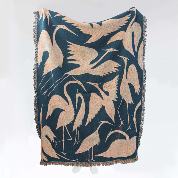 Herons Original - Recycled Cotton Woven Throw