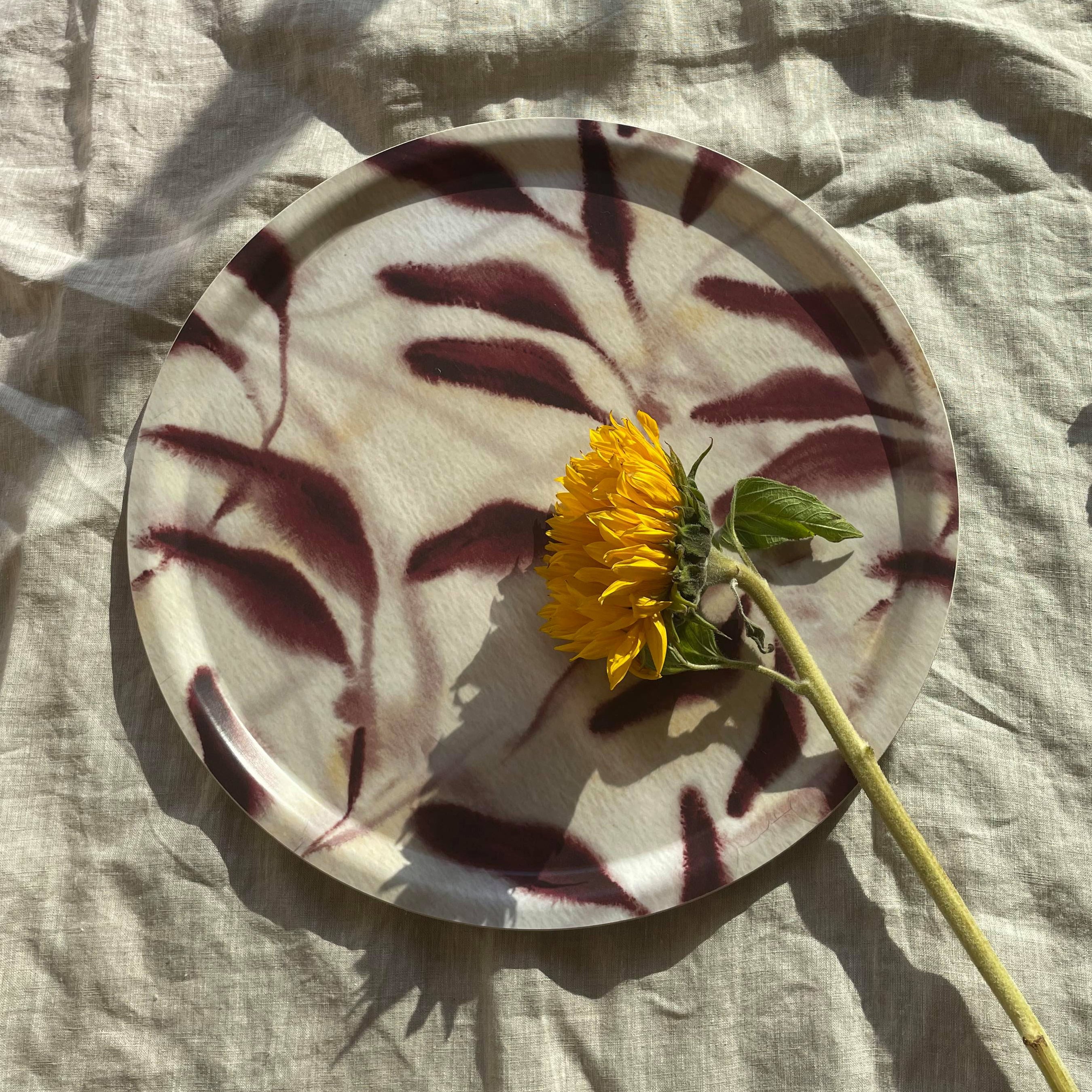 Red Amongst Round Tray (Medium)