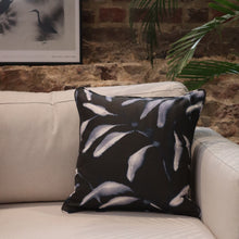 Load image into Gallery viewer, &#39;Amongst&#39; Dark Botanical Organic Cotton Cushion
