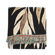Load image into Gallery viewer, Growth Recycled Cotton Woven Throw - Black
