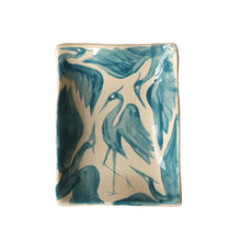 Load image into Gallery viewer, Herons Small Hand painted Trinket Dish - Teal
