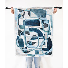 Load image into Gallery viewer, Made to Order: BLÅ LABYRINT Wall Hanging
